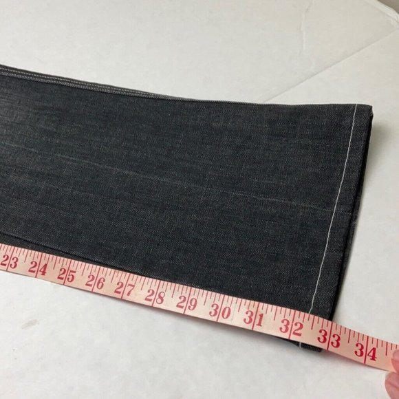 COPY - 7 For All Mankind Black Washed Flare Jeans 7FAM Mid Rise Women's Size 28 - Picture 6 of 15